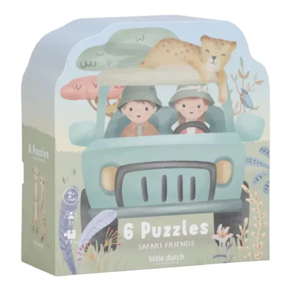 Little Dutch 6 az 1-ben puzzle- Safari Friends Little Dutch 6 az 1-ben puzzle- Safari Friends