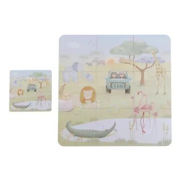 Little Dutch 6 az 1-ben puzzle- Safari Friends