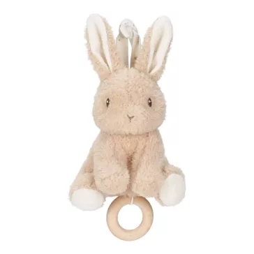 Little Dutch felhúzható zenélő nyuszi- Newborn Naturals