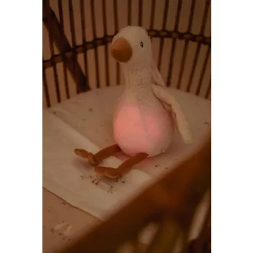   Little Dutch alvást segítő zenélő gúnár éjjeli fénnyel - Newborn Naturals