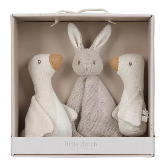 Little Dutch ajándékdoboz kötött termékekkel - Newborn Naturals Little Dutch ajándékdoboz kötött termékekkel - Newborn Naturals