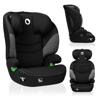LIONELO Lars i-Size autósülés (100-150 cm) Fekete Szürke