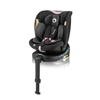   LIONELO Autósülés Navy i-Size (40-150 cm) Fekete Rózsaszín