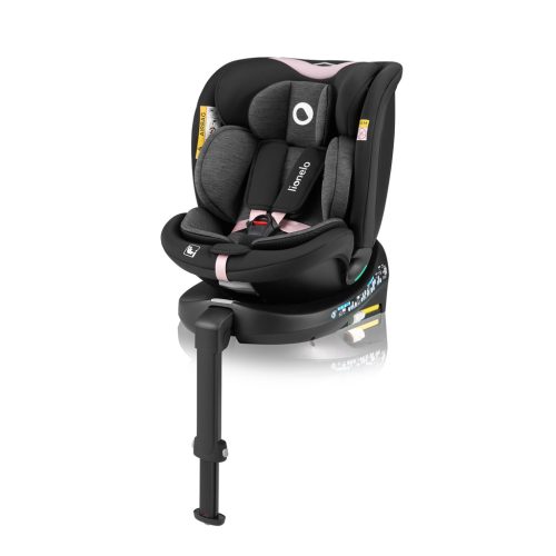 LIONELO Autósülés Navy i-Size (40-150 cm) Fekete Rózsaszín