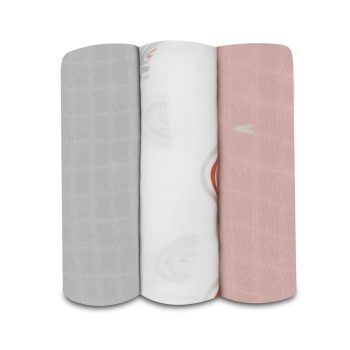 LIONELO Bambusz pelenkák Bamboo Set Rainbow, 3 db