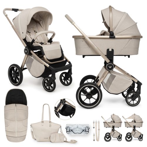 MUUVO  Kombinált babakocsi  Quick Boho Beige szett 2in1