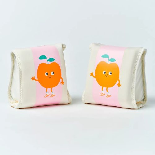 Sunnylife neoprén karúszó - Poppy the Peach Pink Stripe