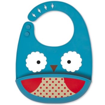 SKIP HOP Zoo Állatos szilikon előke Bagoly 6h+