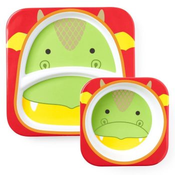   SKIP HOP Zoo Étkezési készlet melaminból Sárkány 6 hónapos kortól