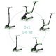 QPLAY Roller / futóbicikli Sema Evo LED lámpákkal Jade Green, életkor 1 - 6 év, legfeljebb 50 kg