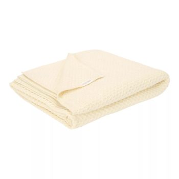 Little Dutch kötött babatakaró 70x100 cm Pure Soft White