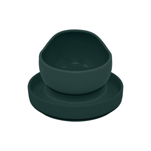 PETITE&MARS Szilikon 2 részes étkészlet TAKE&MATCH  tányér + tál Misty Green 6hó+