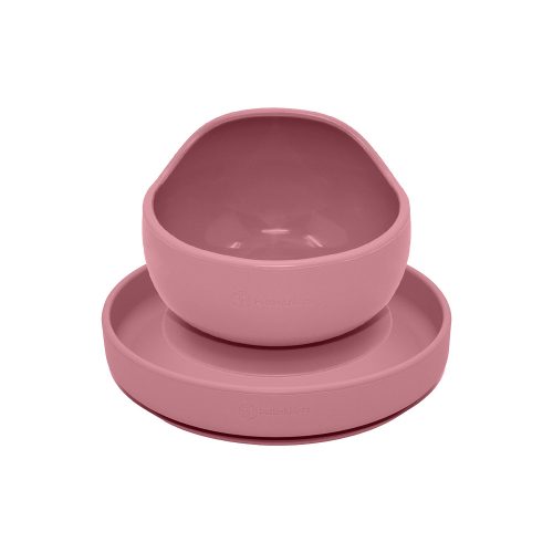 PETITE&MARS Szilikon 2 részes étkészlet TAKE&MATCH  tányér + tál Dusty Pink 6hó+