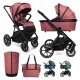 MUUVO Kombinált babakocsi Slick 2.0 szett 2in1 Pure pink