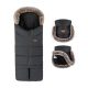 PETITE&MARS Téli szett Arctic 4in1 bundazsák + kézmelegítő kesztyű babakocsira Furry Forever Black