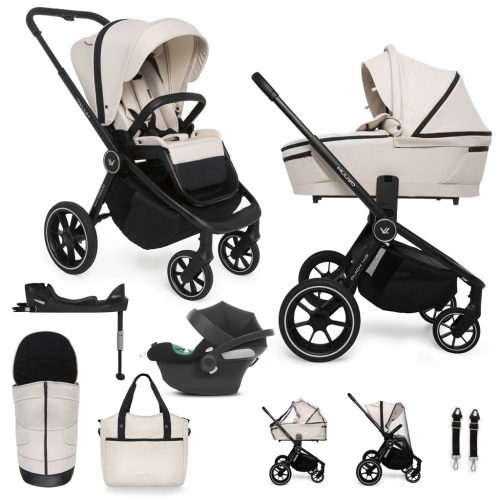 MUUVO KÉSZLET Babakocsi Quick 4.0 Desert sand szett 2v1 + CYBEX Aton B2 i-Size + alap
