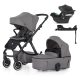 PETITE&MARS KÉSZLET Babakocsi 4v1 ICON Dove Grey LITE AIR + CYBEX Aton B2 i-Size