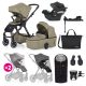 PETITE&MARS KÉSZLET Babakocsi 4v1 ICON Mossy Green XXL AIR + CYBEX Aton B2 i-Size