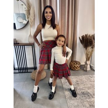 Karácsonyi NŐI szoknya - PIROS