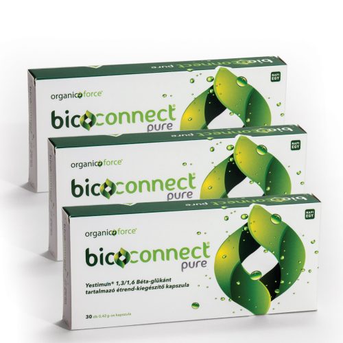 3 db-os Bioconnect Pure 100% béta-glükán kapszula csomag