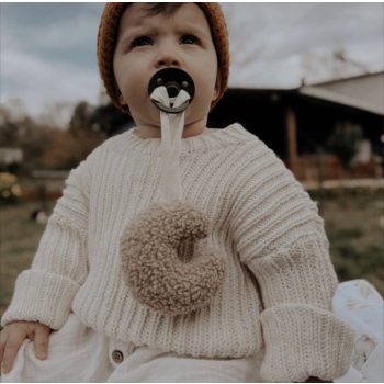 Teddy holdacska cumitartó - bézs