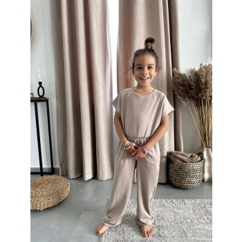 Pasztell bézs anya - lánya lenge overál / Gyerek