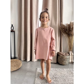 Púder rózsaszín oversized anya - lánya ruha / Gyerek