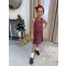 Kockás ünnepi anya - lánya ruha / Gyerek