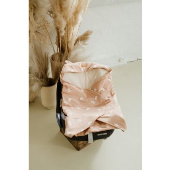 Vékony pamut kocsitakaró - pillangós