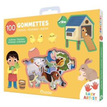 100 db-os matrica készlet, A farmon (ÚJ) Auzou