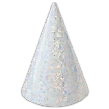 Ezüst színű holografikus parti csákó 6 db