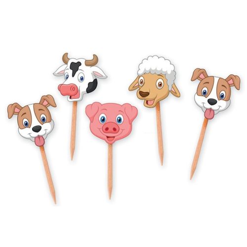 Farmos tortabeszúró és parti pálcika 25 db 4x7 cm-es