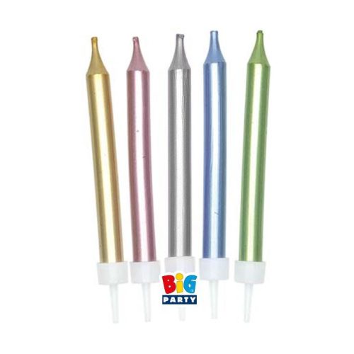 Metál színű tortagyerta készlet 5 db 9 cm-es