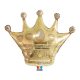 Forma fólia lufi 90x100 cm, Arany korona