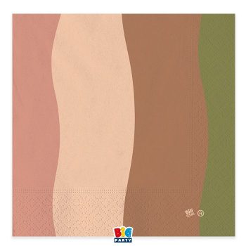   Bohém stílusú parti szalvéta vegyes színekben 20 db 33x33 cm-es