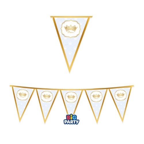 Prince feliratos herceges parti zászlófüzér 3m-es