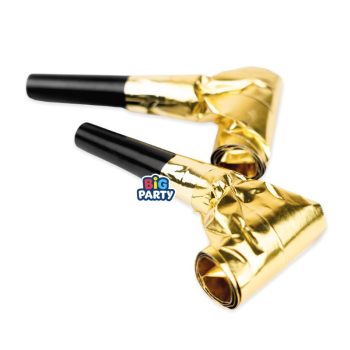 Arany színű anyósnyelv trombita 6 db-os