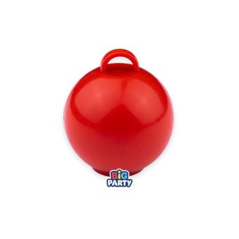 Piros gömb alakú lufisúly 75 gr