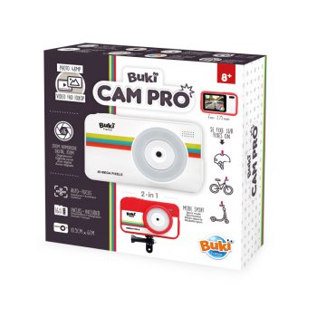   2 az 1-ben sportkamera és fényképezőgép 16 GB-os SD kártyával BUKI