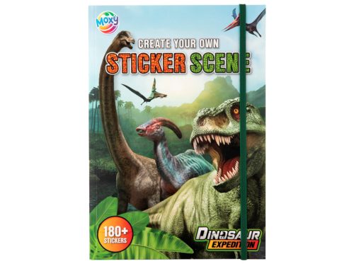 Moxy dinoszauruszos matricázó füzet 180+ matricával Grafix