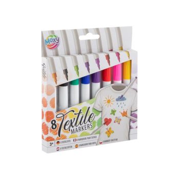 Moxy textilfestő filctoll készlet, 8 db-os Grafix