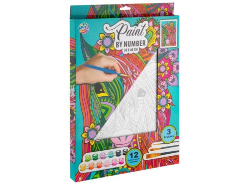 Moxy festés számok szerint unikornis 30x40cm Grafix