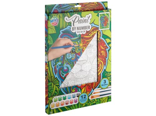 Moxy festés számok szerint oroszlán 30x40cm Grafix