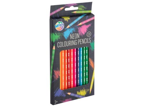 Moxy neon színű színesceruza készlet 12 db-os Grafix