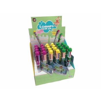 6 színű toll többféle állatos mintával Grafix