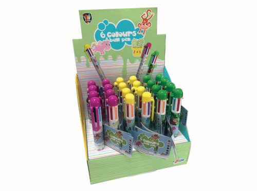 6 színű toll többféle állatos mintával Grafix