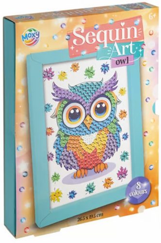 Moxy flitteres képkészítés szögekkel és képkerettel, Bagoly Grafix