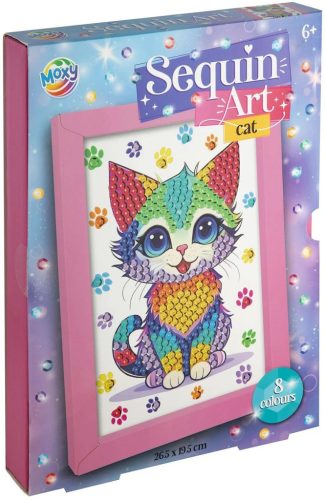 Moxy flitteres képkészítés szögekkel és képkerettel, Cica Grafix