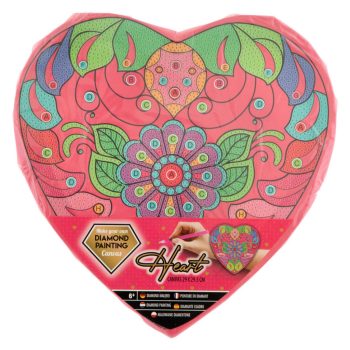   Moxy szív alakú gyémántszemes kép kreatív készlet, Virág Grafix