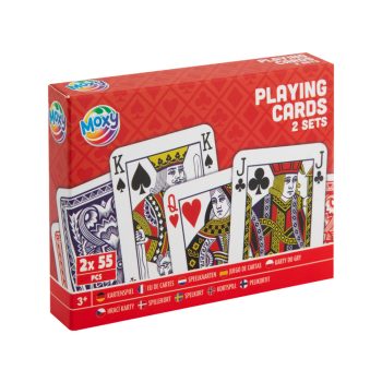 Moxy dupla paklis francia kártya, 2x55 kártyalap Grafix